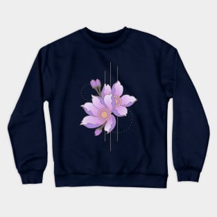 Lotus Flower Yoga Symbol Color Tattoo Aestetics 8 Crewneck Sweatshirt